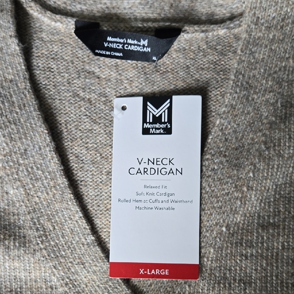 Classic Beige Women's Cardigan - Picture 2 of 3